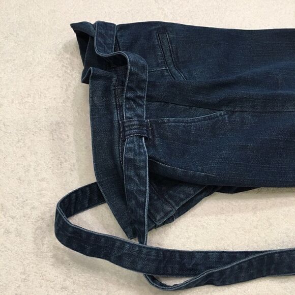 Du Jour blue jeans Capri size 4 tie waist flare - Picture 2 of 6